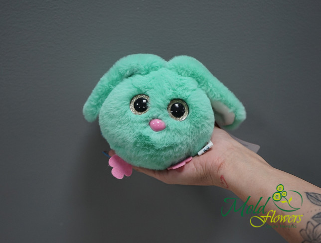 Fluffy Mint Bunny, Height 10 cm photo